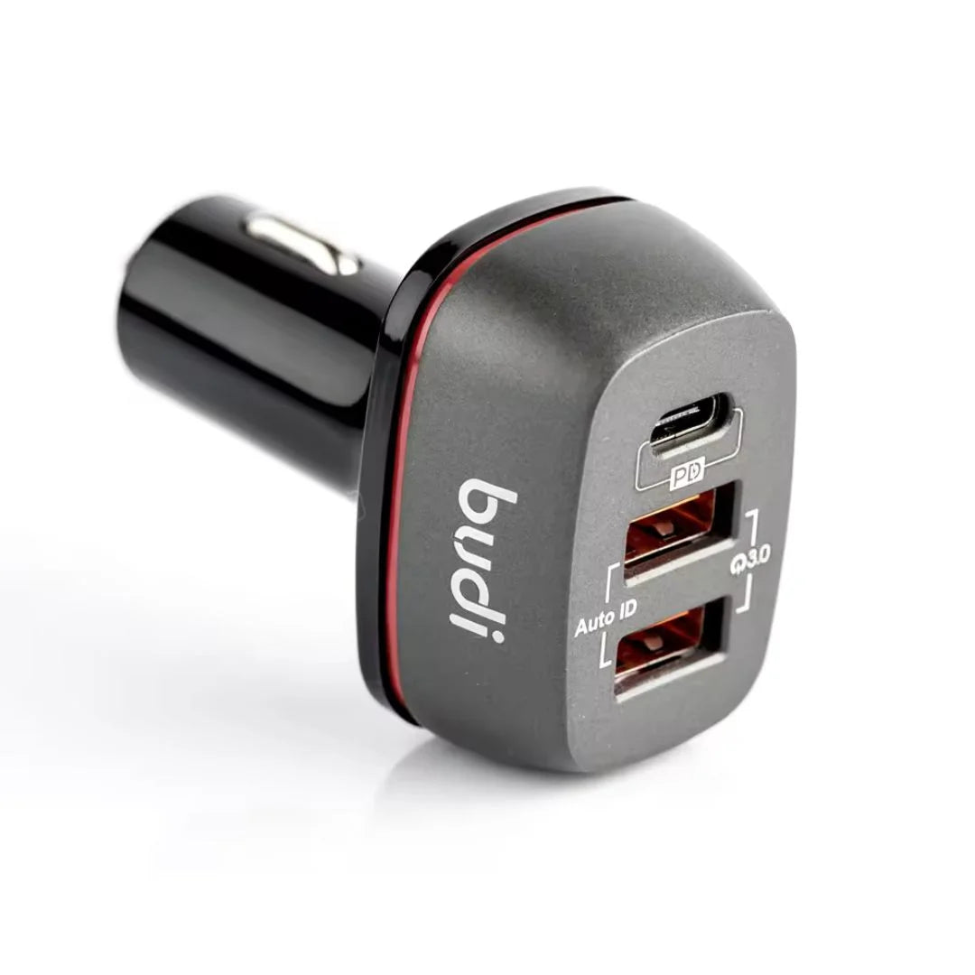 Budi 60W and 48W Dual USB-C & USB-A Car Charger