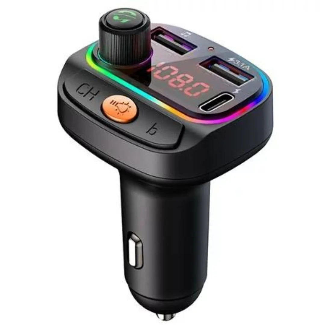 Budi Bluetooth FM Transmitter with USB Charger & Hands-Free Calling