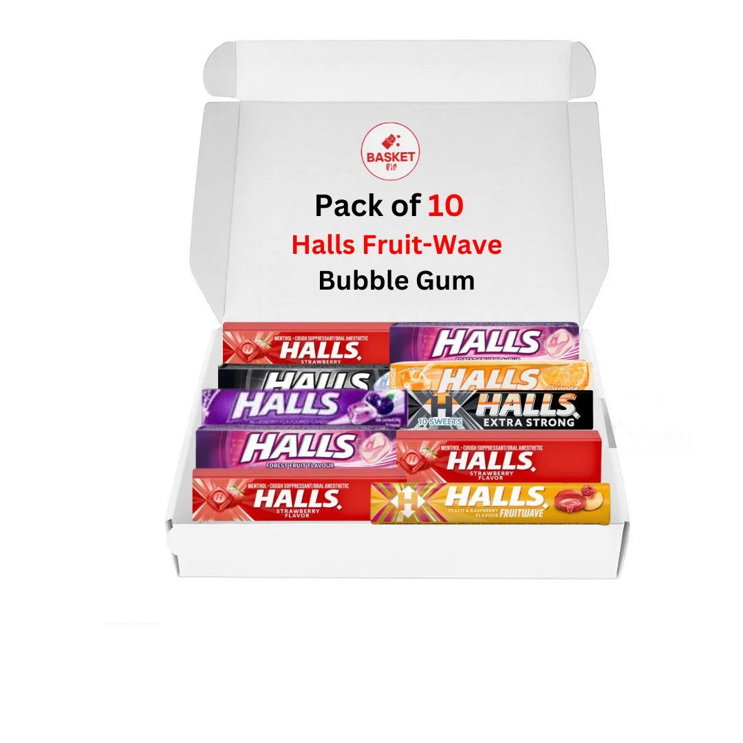 Halls Fruit Gum Gift Hamper -In 3 Different Packs | Refreshing Chewy Delights