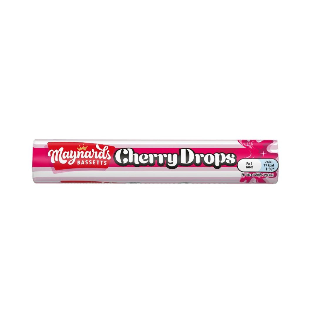 Cherry Drops Sweets 10 Rolls-45gram