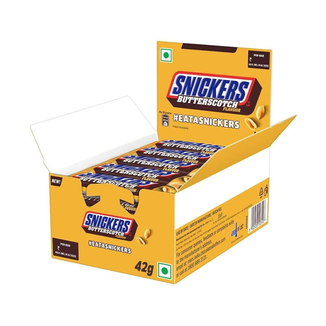 Snickers Candy Bar - Classic Butter scotch,Almond,Kesar pista and Berry whip-Treat (24 x 50g)