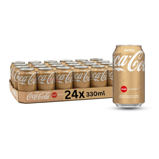 Coca Cola Vanilla Flavor (Pack of 24x330ml)