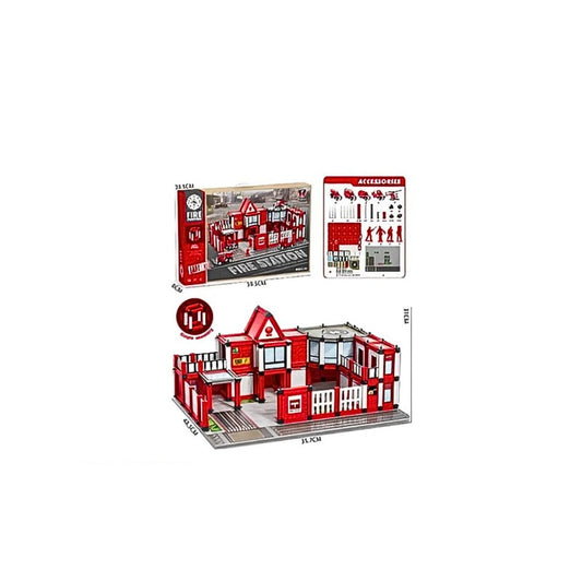 Fiesta Crafts 3D Fire Station Puzzle