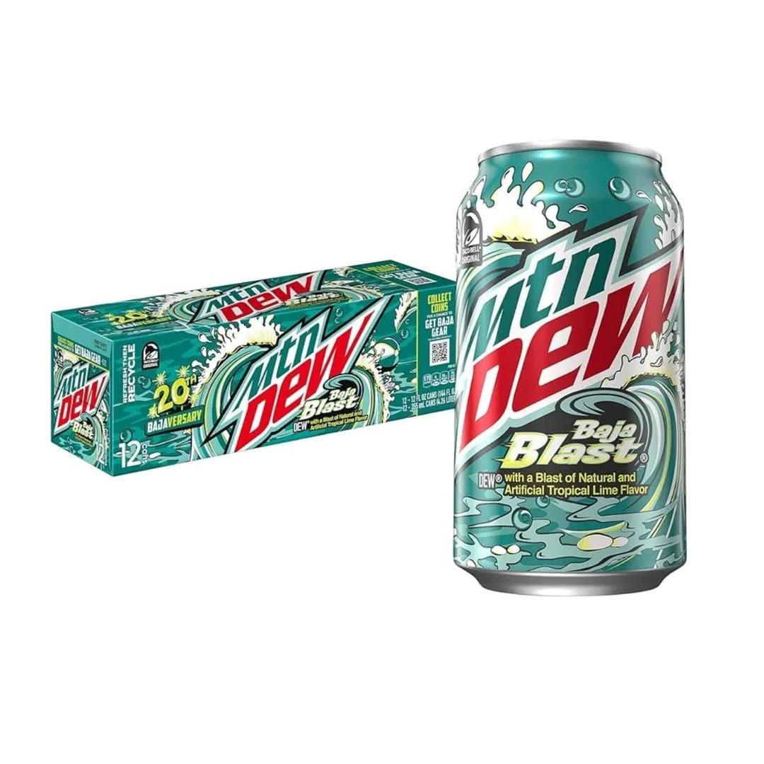 MTN DEW New Flavors 12-Pack (355ml Cans) – Exciting New Tastes