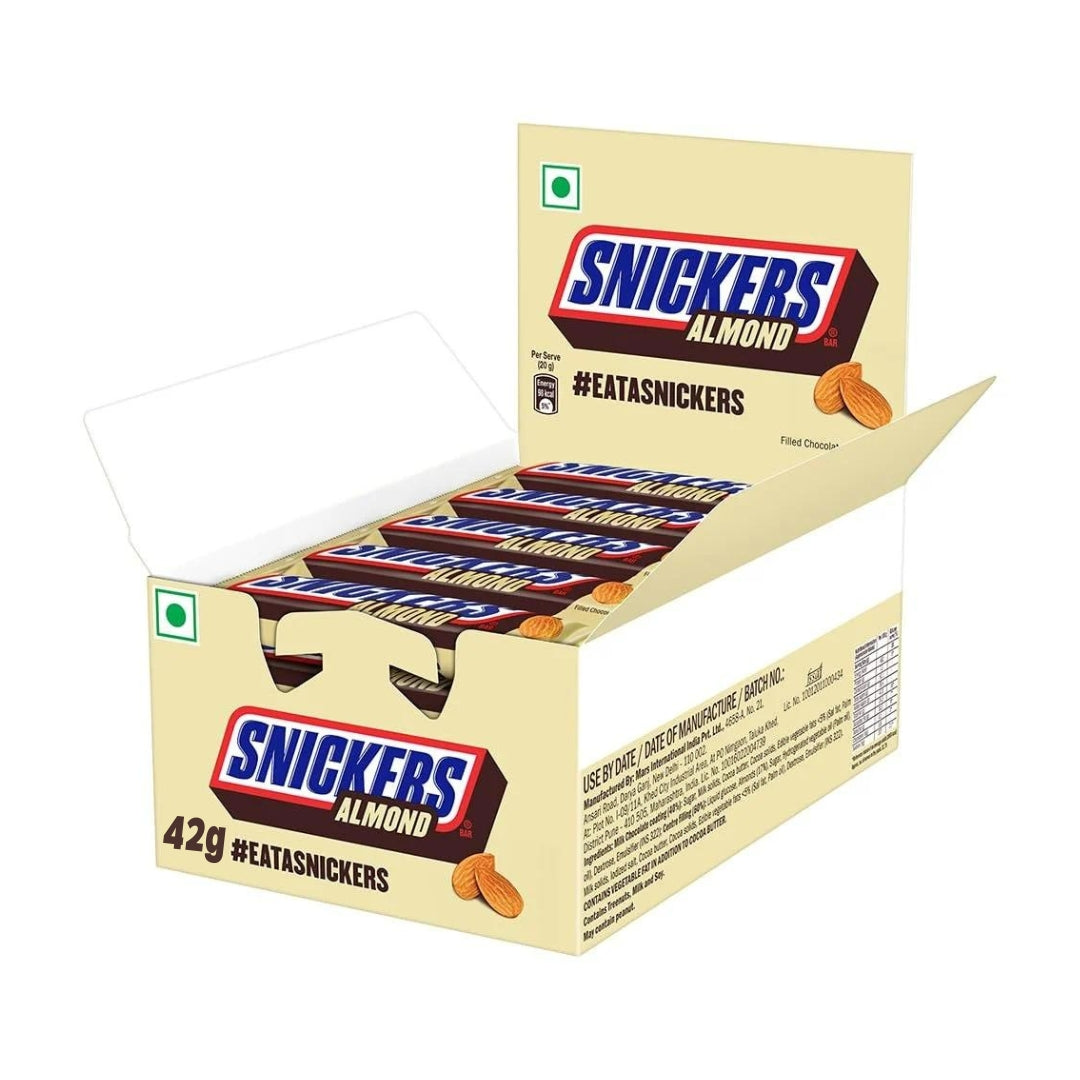 Snickers Candy Bar - Classic Butter scotch,Almond,Kesar pista and Berry whip-Treat (24 x 50g)