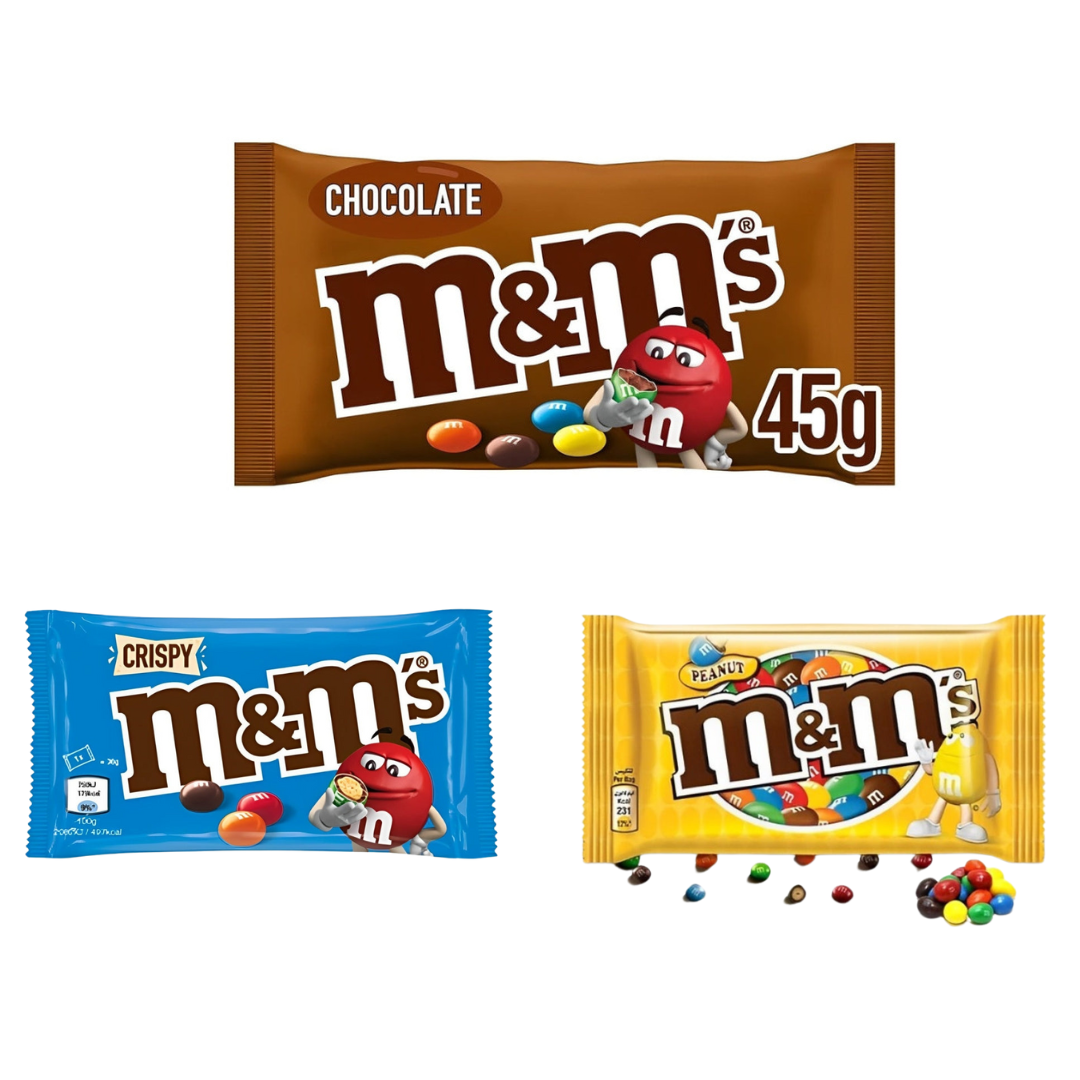 M&M's - Colorful Chocolate Candy (Pack of 24x45g)