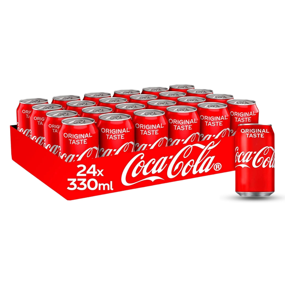 Coca-Cola Cans - Refreshing Classic Beverage ( 24 x 330ml )