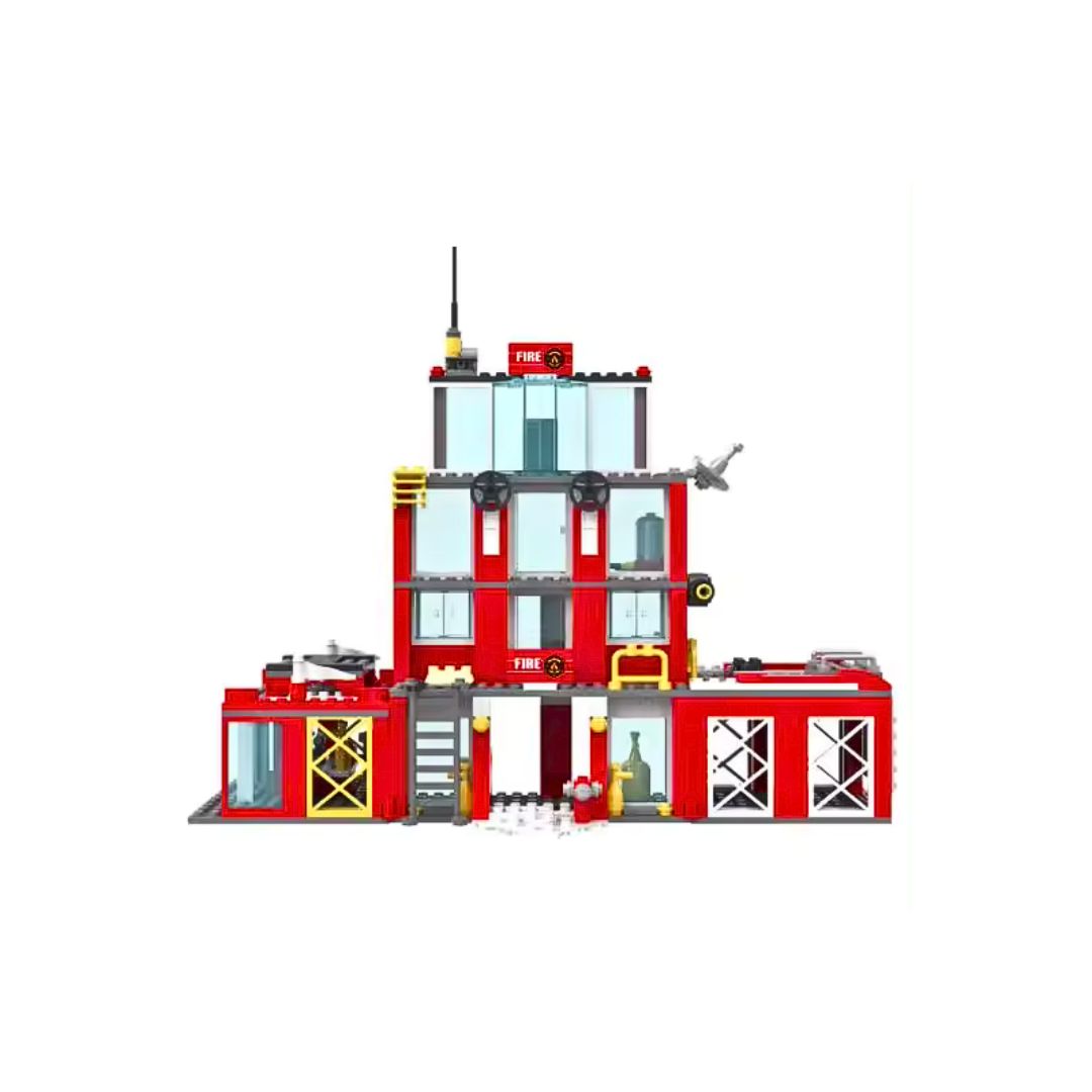 Fiesta Crafts 3D Fire Station Puzzle