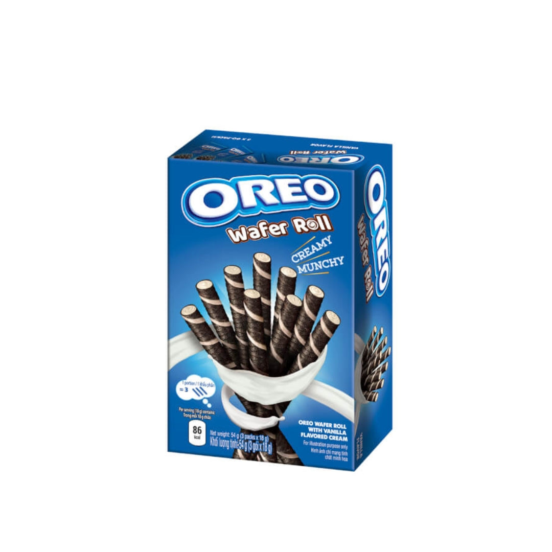 Oreo Wafer Rolls  (Pack of 20x54gram)