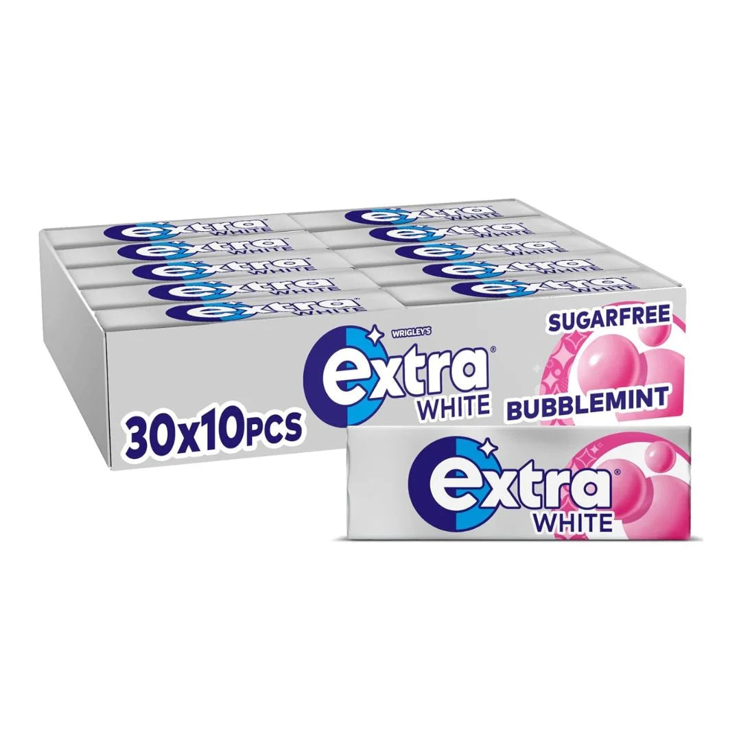 Extra Bubble Gum- Long Lasting in 5 Flavors (pack of 30x10)