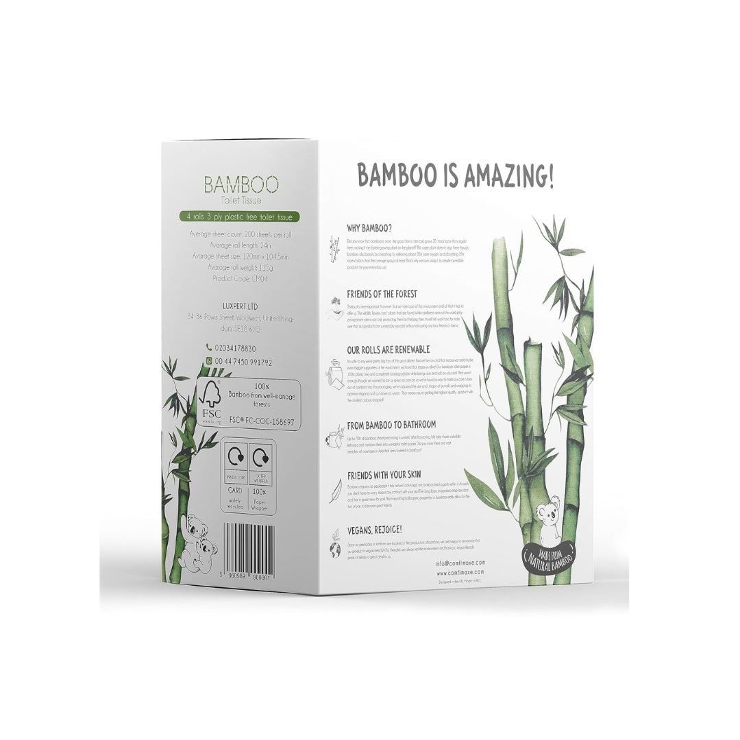 Bamboo Toilet Paper (Roll of 4x200sheets)