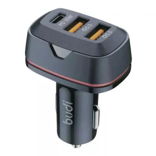 Budi 60W and 48W Dual USB-C & USB-A Car Charger