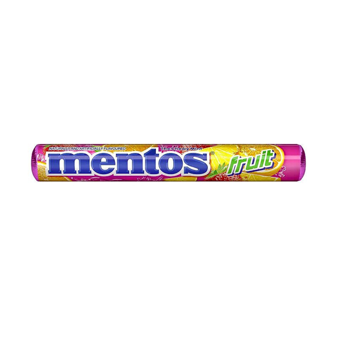 Mentos The chew mints  - A Burst of Fruity Flavors in Every Chew (Pack of 40x 37gram)