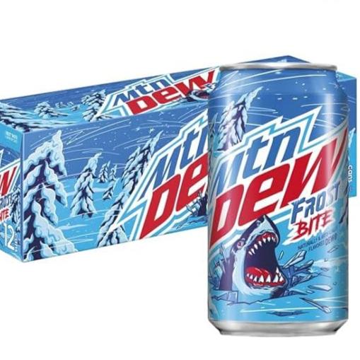 MTN Dew Frostbite - Refreshingly Bold Blue Citrus Flavor ( pack of 12 x 300ml )