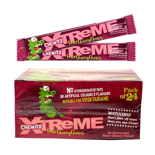 Chewits Extreme Chews Bubble Gum (Pack of 24)