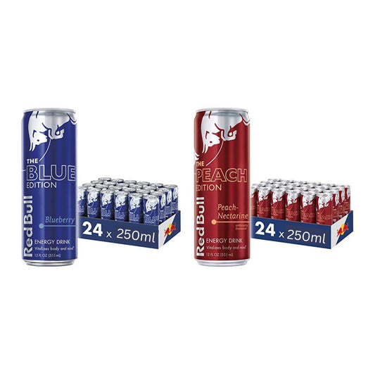 Red Bull Energy Drink (24x250ml) peach & blueberry