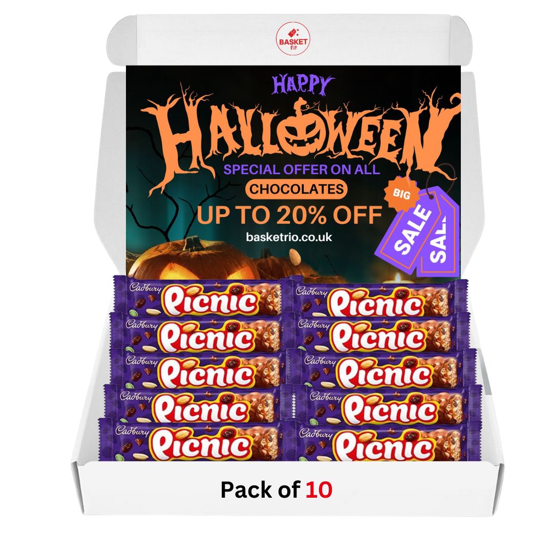 Picnic Chocolate Bar in Pack of 3 - Crunchy, Chewy & Delicious Treat