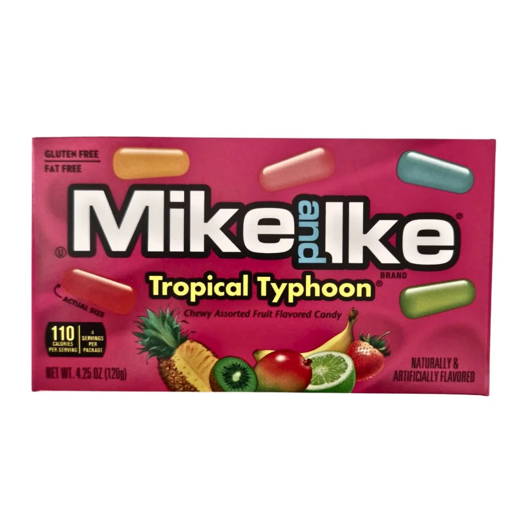 Mike and Ike Chewy Fruit Gum Assortment - 9 Flavor Fiesta (24x22g)