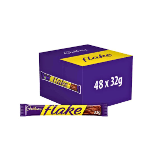 Cadbury Flake Chocolate Bar (Pack of 48x 32gram)