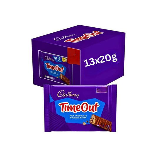 Cadbury Timeout - Crispy Wafer with Smooth Chocolate (Pack of 13x20gram)