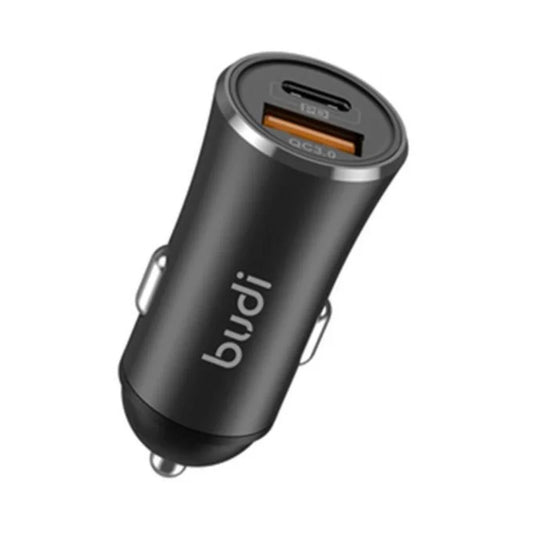 Budi 30W USB-C & USB-A Mini Car Charger