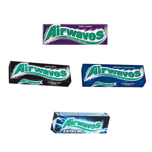 Airwaves Menthol Gum - Refreshing Breath, Long-Lasting Flavors