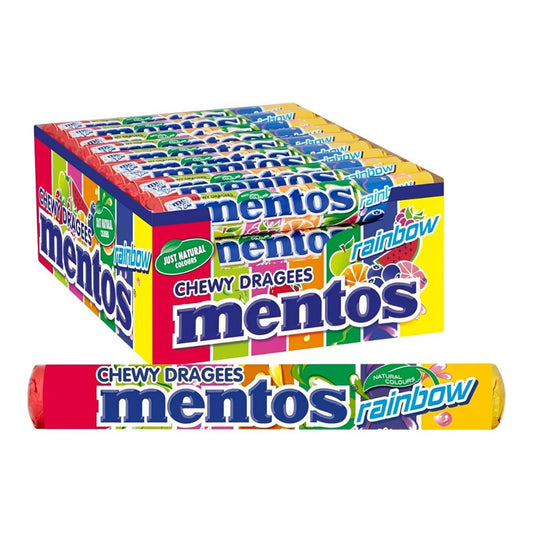 Mentos The chew mints  - A Burst of Fruity Flavors in Every Chew (Pack of 40x 37gram)