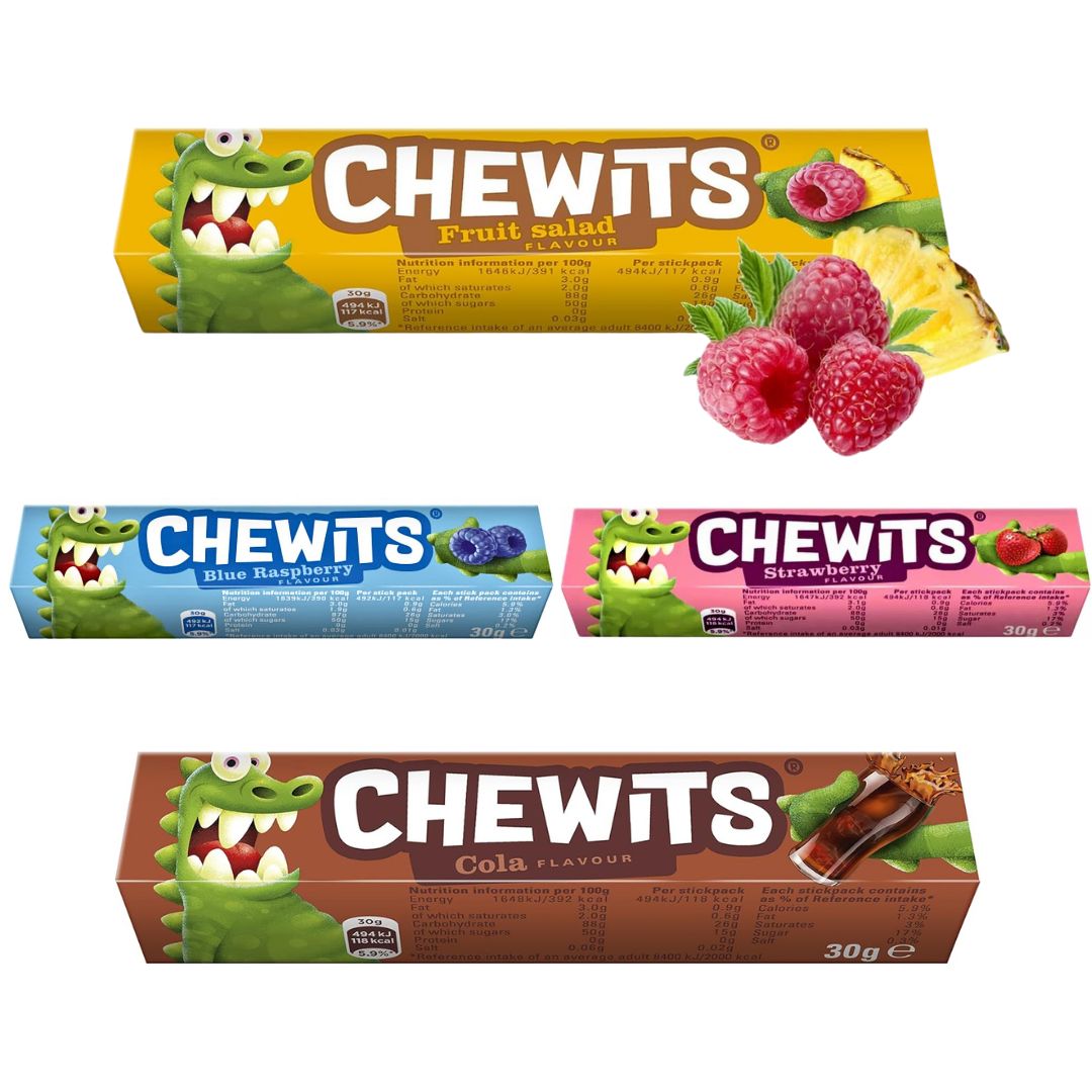 Chewits Chewy Sweets (Pack of 40x 30gram)