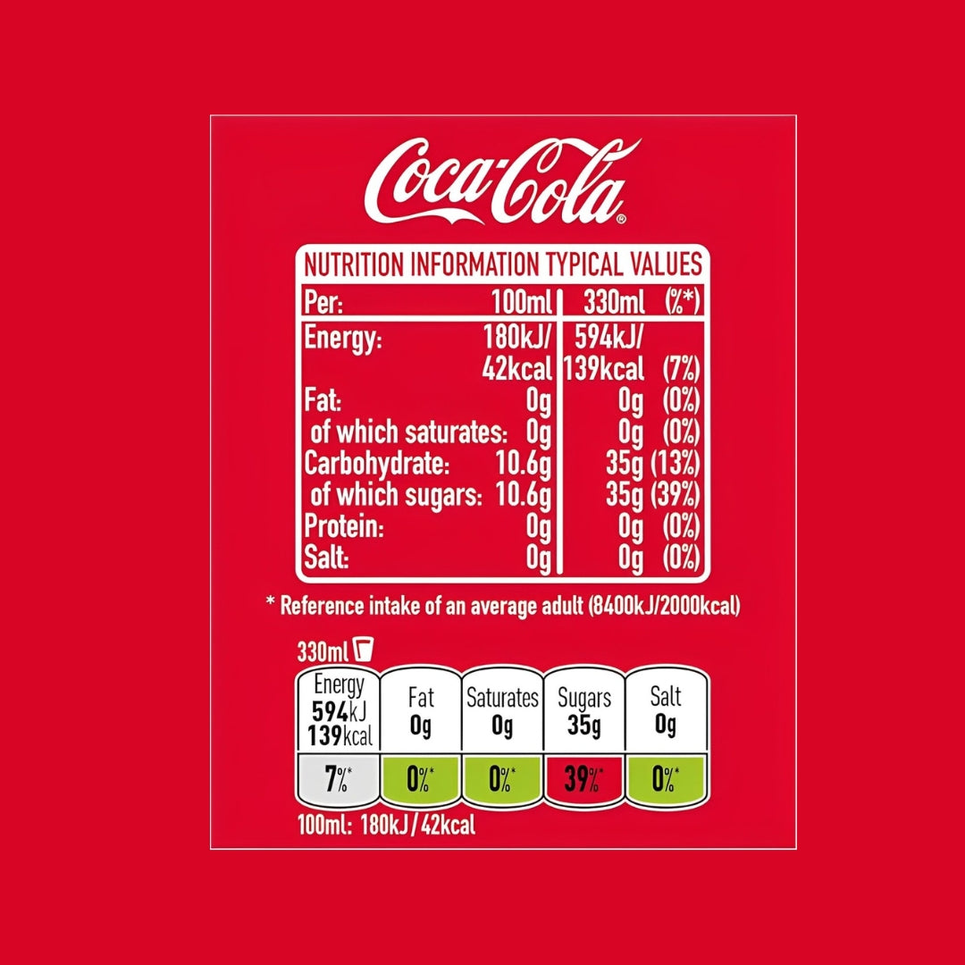 Coca-Cola Cans - Refreshing Classic Beverage ( 24 x 330ml )