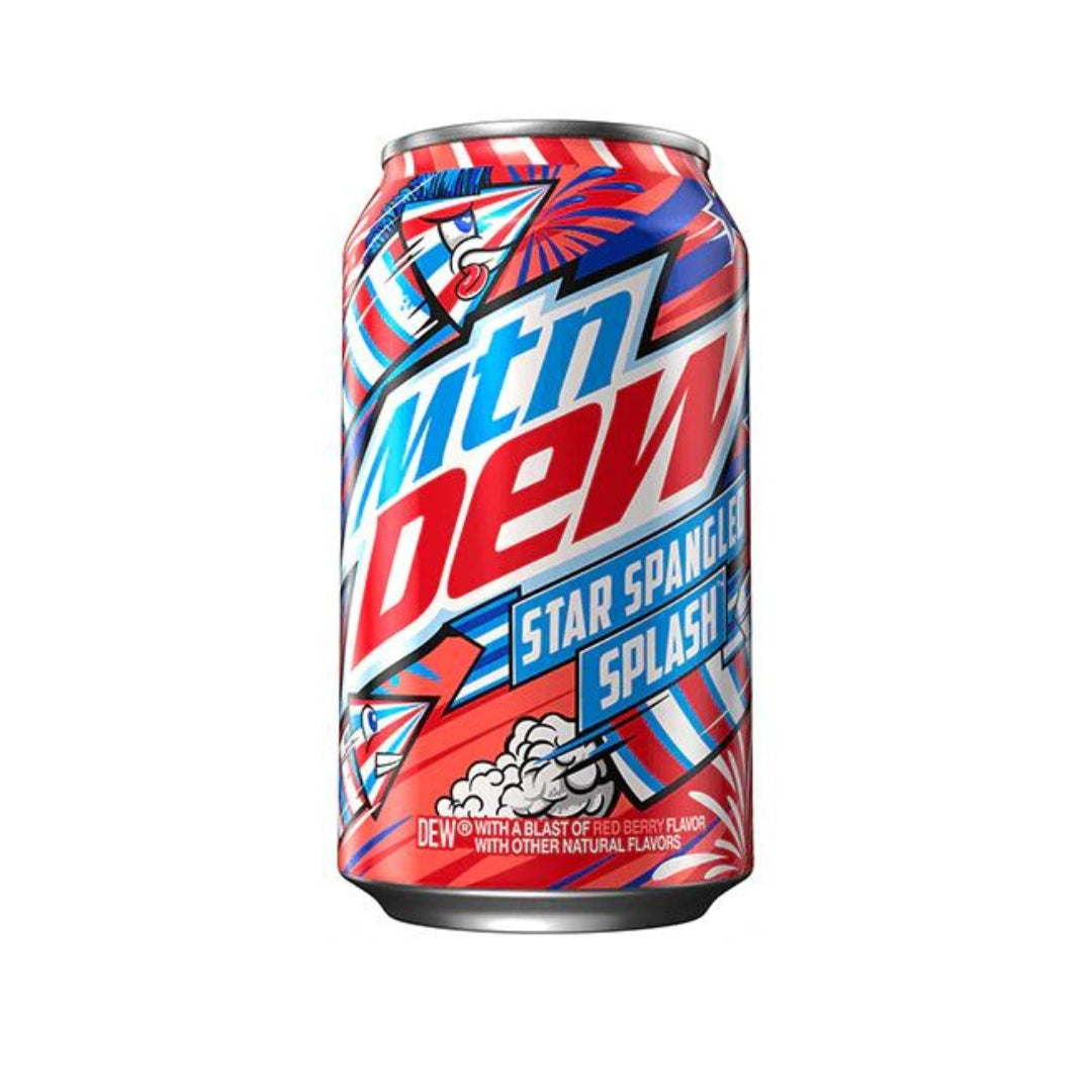 MTN Spangled Splash - A Bold New Flavor from Mountain Dew(pack of 12 x 300ml )