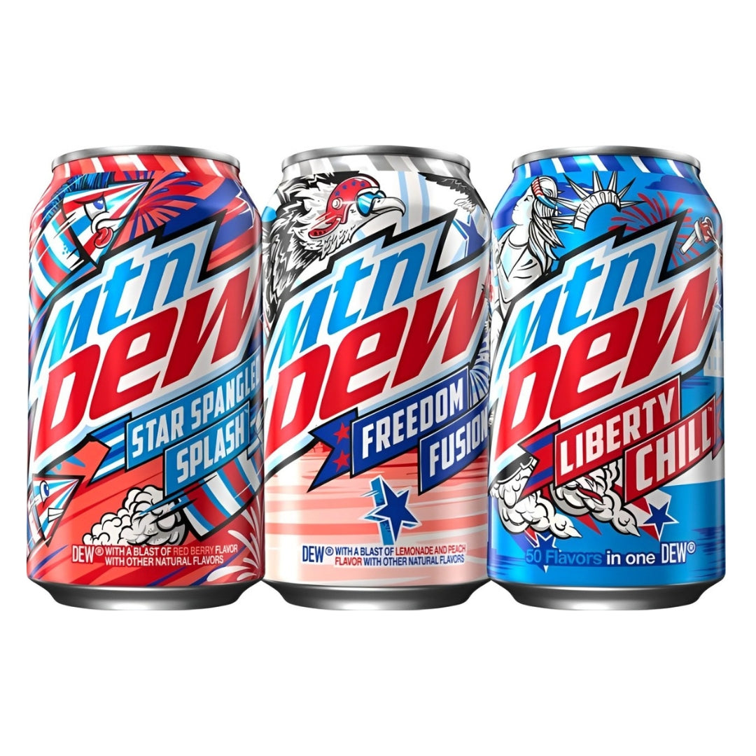 MTN Spangled Splash - A Bold New Flavor from Mountain Dew(pack of 12 x 300ml )