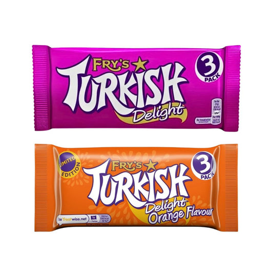 Fry's Turkish Delight - Classic Chocolate Treat ( Pack of 24 x 3bars x 51gram )