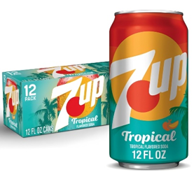 7UP Tropical 355 ml (12 fl oz) Cans - 12 Pack