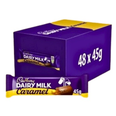 Cadbury Dairy Milk Caramel Chocolate Bar 48x 45g