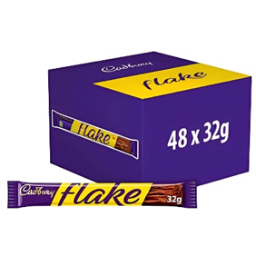 Cadbury Flake Chocolate Bar 32g (Box of 48)