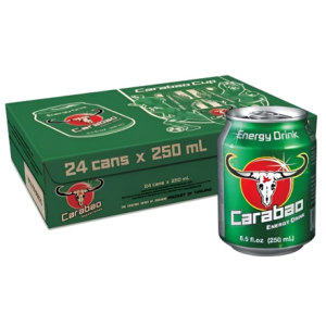 Carabao Energy Drink | Original Flavor | 250ml x 24 Cans | Instant Energy Refreshment