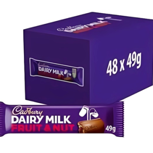 Dairy Milk Fruit and Nut Chocolate Bar 49g (Box of 48)