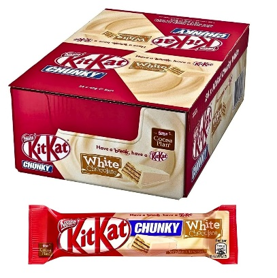 KITKAT Chunky White Chocolate Bar, Pack of 24
