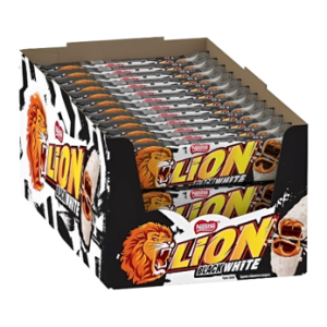 LION Black & White 42g x24  Crunchy Chocolate and Vanilla Bar