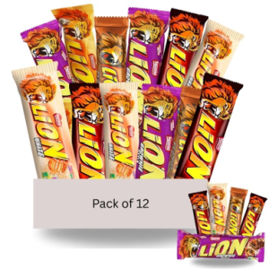 Lion Bars Chocolate Hamper  12 Full-Size Bars | Luxury Gift Box for Him & Her | Ideal for Birthdays, Thank-You Gifts & Celebrations