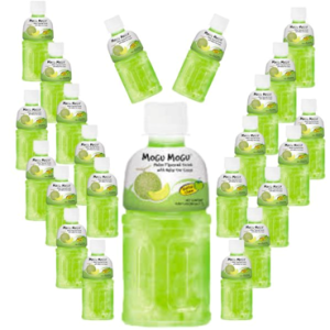 Mogu Mogu Melon Juice with 25% NATA De Coco | Energy Booster Drink  24x320ml