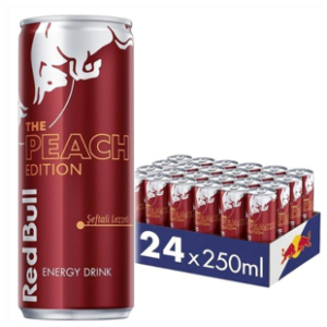 Red Bull Energy Drink Peach  24 x 250ml Cans | Fruity Energy Boost