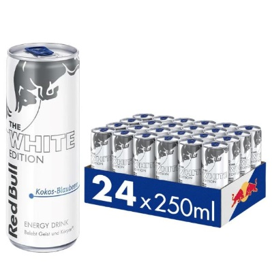 Red Bull White Edition Energy Drink  Coconut Flavour, 24 x 250ml Cns