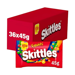 Skittles Chewy Sweets Bag Fruit Flavoured 36x  45g