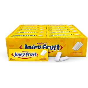 WRIGLEY'S JUICY FRUIT Chewing Gum Bulk Pack - 20 x 5 Stick - 13.5g (Juicy Fruit Chewing Gum)
