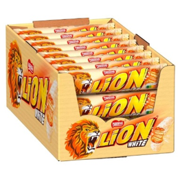 nestlé lion white chocolate bar 40x42g