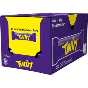 Twirl Original Milk Chocolate Whirly Chocolate 43g (1 Box (48 Bars)